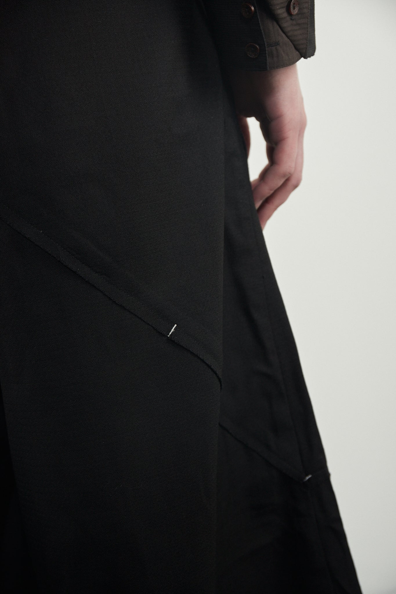 Cross-Seamed Wide Trousers