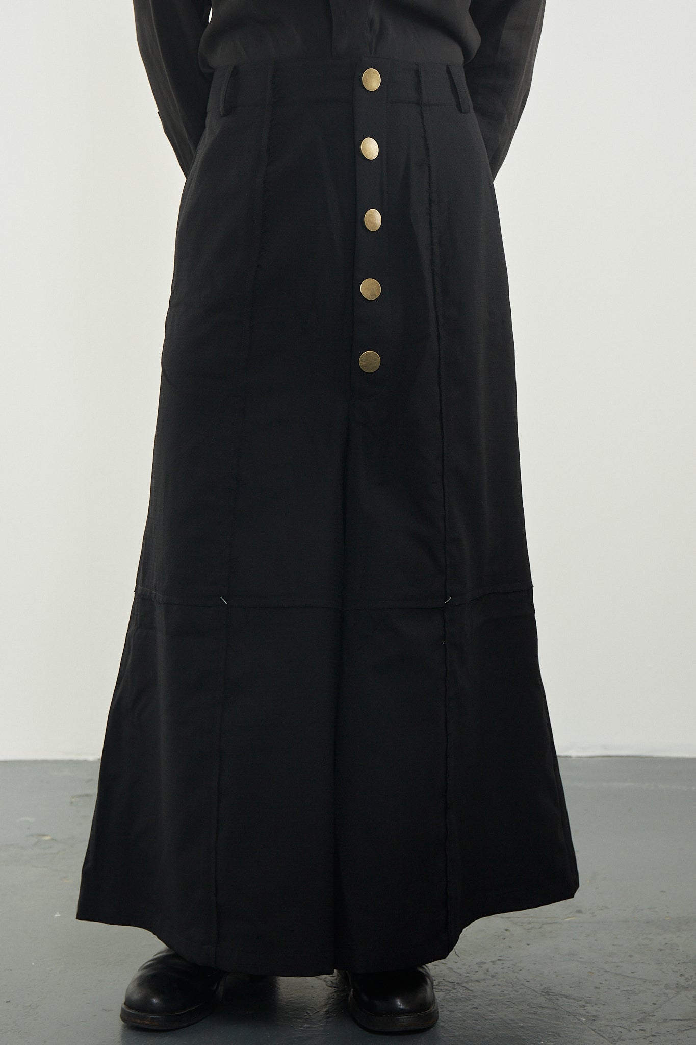 Cross-Seamed Wide Trousers