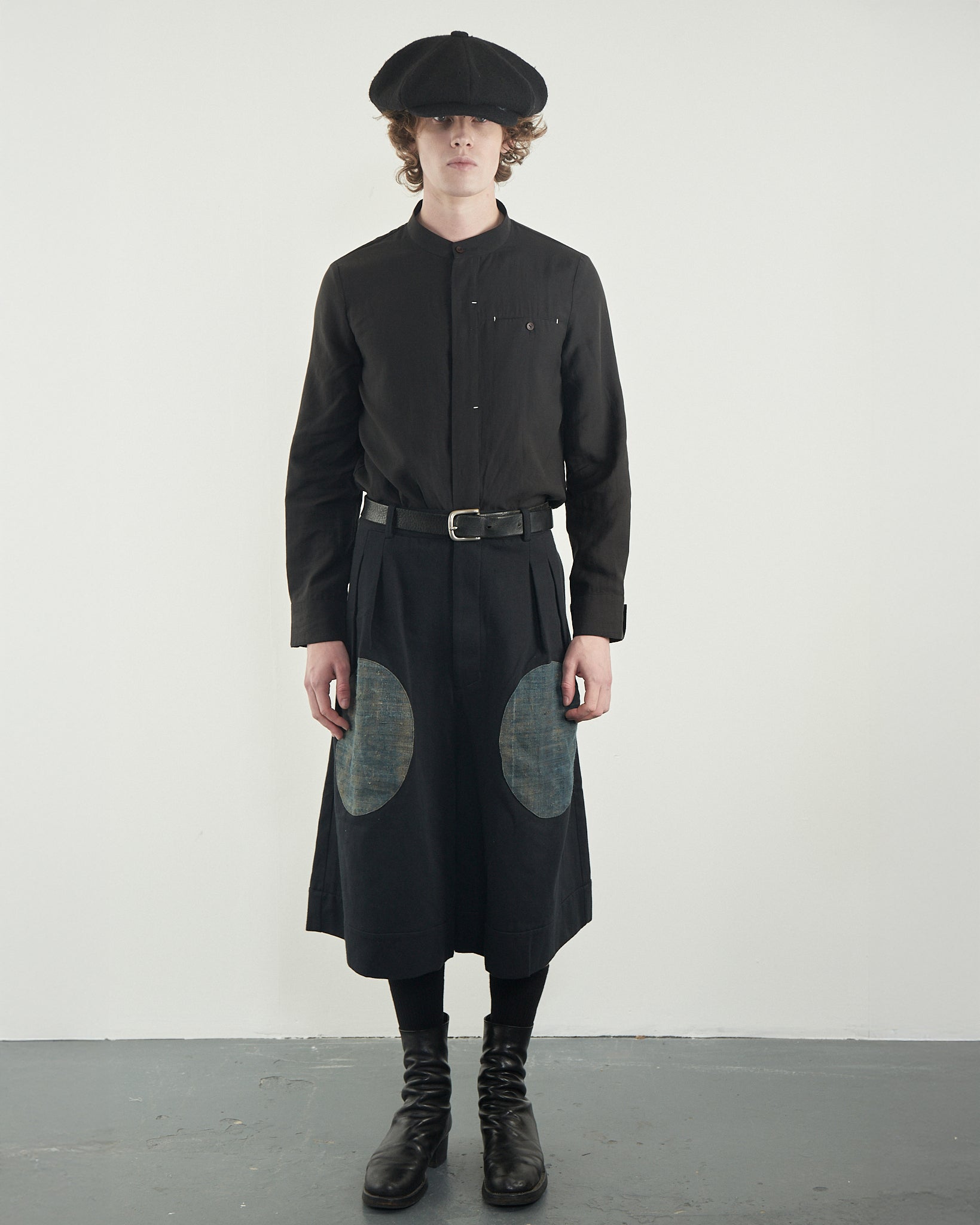 Antique Indigo Cropped Trousers