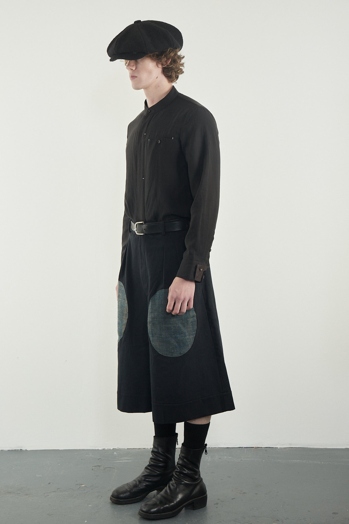 Antique Indigo Cropped Trousers