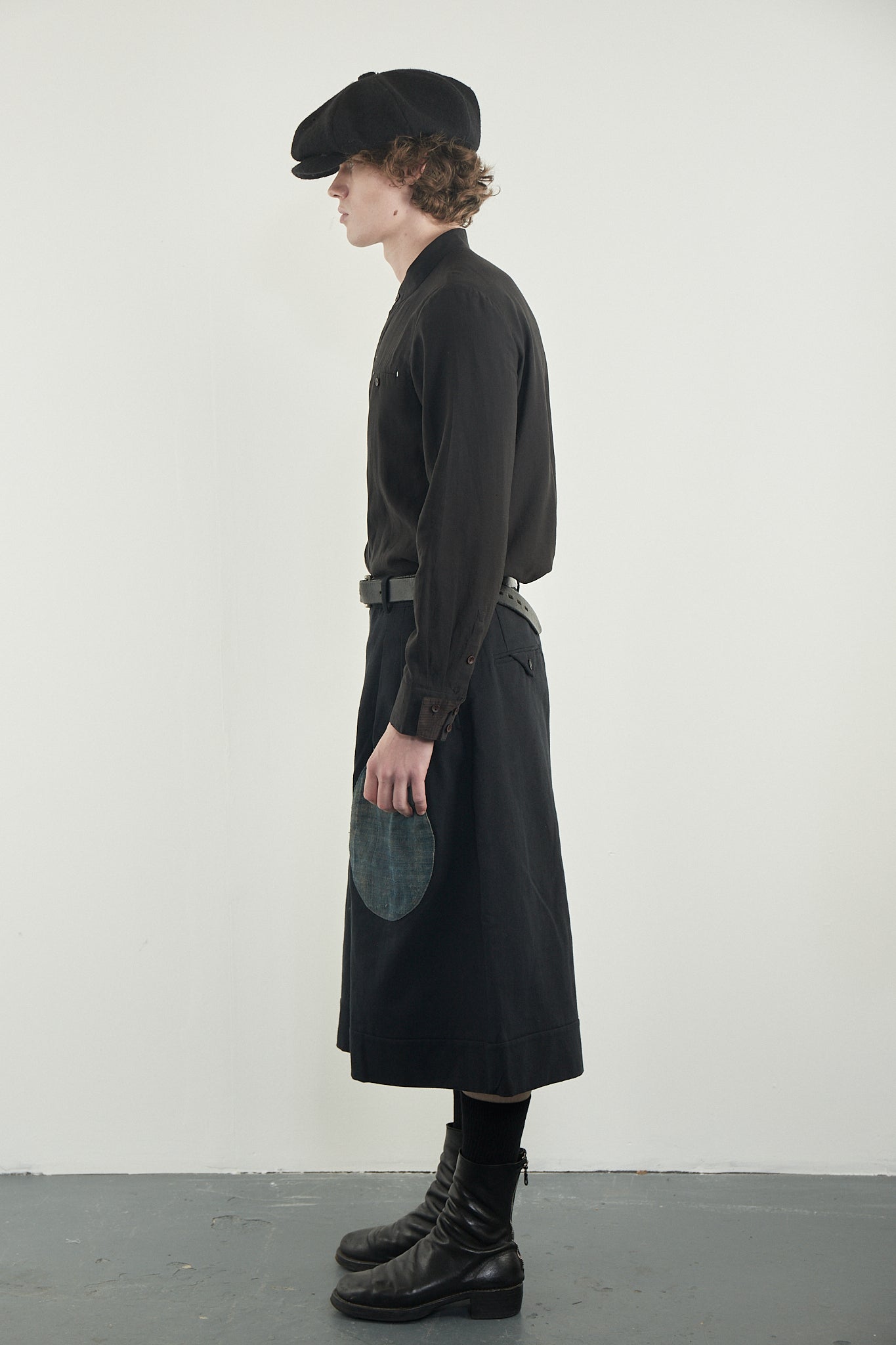 Antique Indigo Cropped Trousers