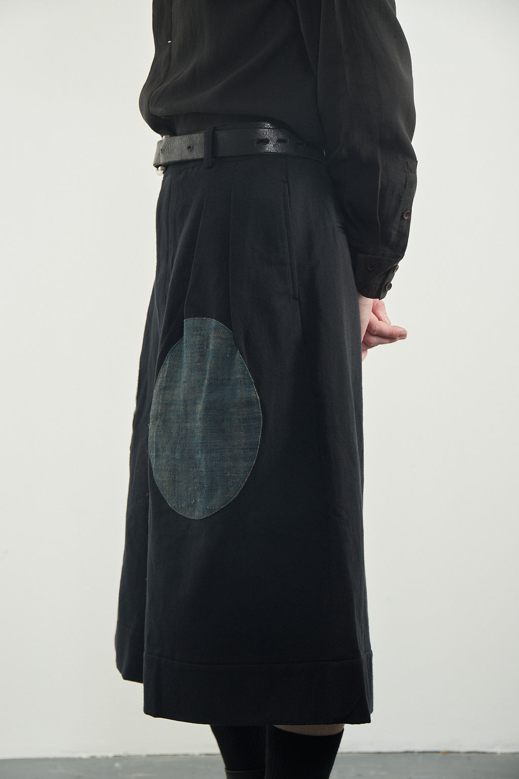 Antique Indigo Cropped Trousers