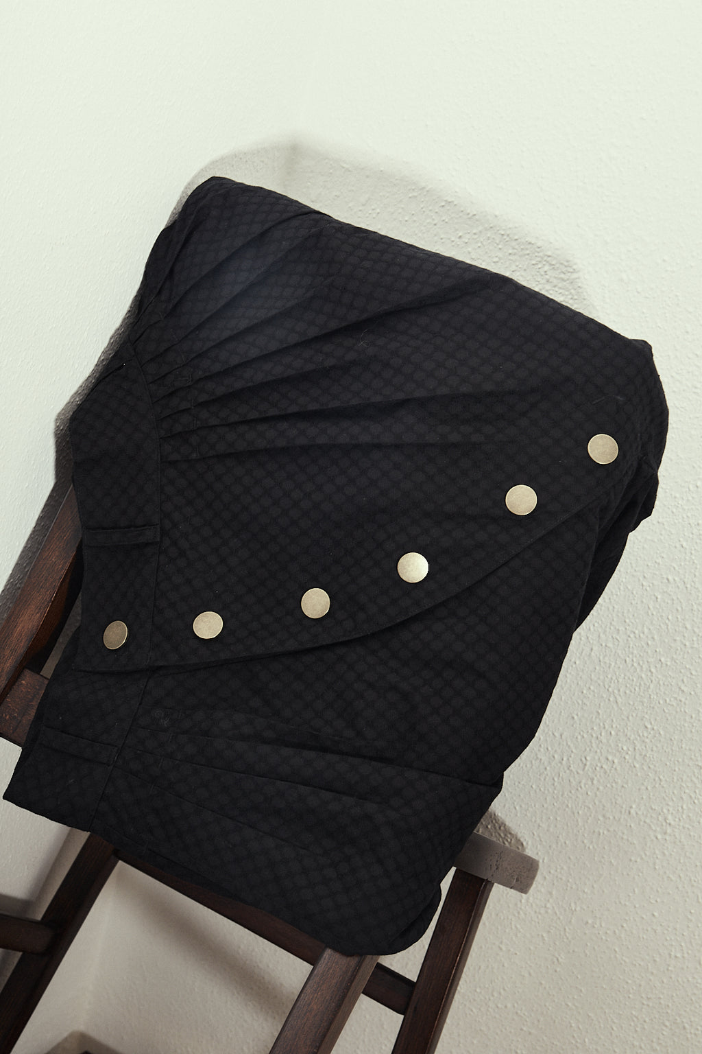Scimitar-Pleated Wide Trousers