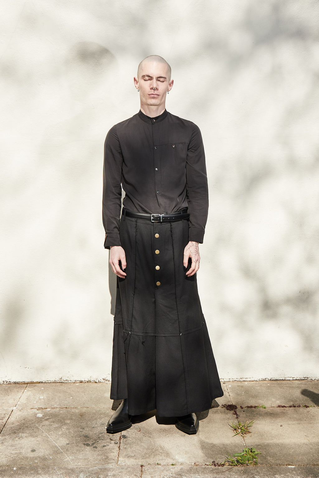 Deconstructed-Cuff Shirt
